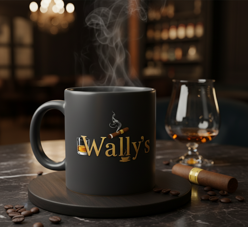 Wally’s Premium Black Coffee Mug
