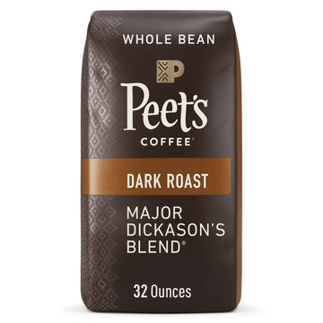 Peet’s Coffee Espresso Forte Dark Roast Whole Bean Coffee Crafted for Espresso Rich & Smooth Flavor 32oz