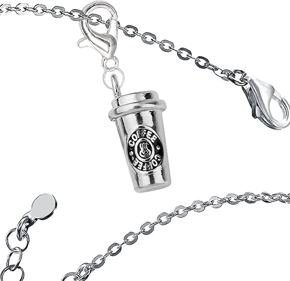 2Pcs Coffee Cup Keychain - DIY Key Charm Gifts for Coffee Lovers, Keychain Accessories Decoration for Men and Women